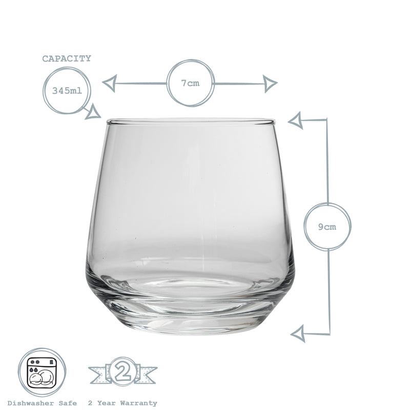 Argon Tableware Tallo Tumbler Glass - 345ml