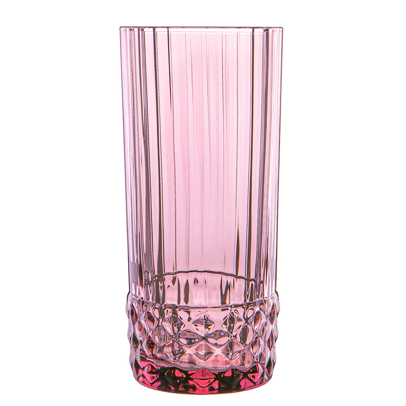 Bormioli Rocco America 20s Highball Glass - 490ml - Lilac Rose
