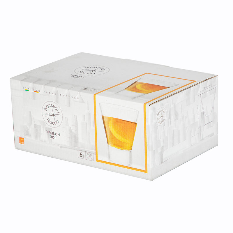 Bormioli Rocco Ypsilon Whiskey Glass Drinking Tumbler - 340ml