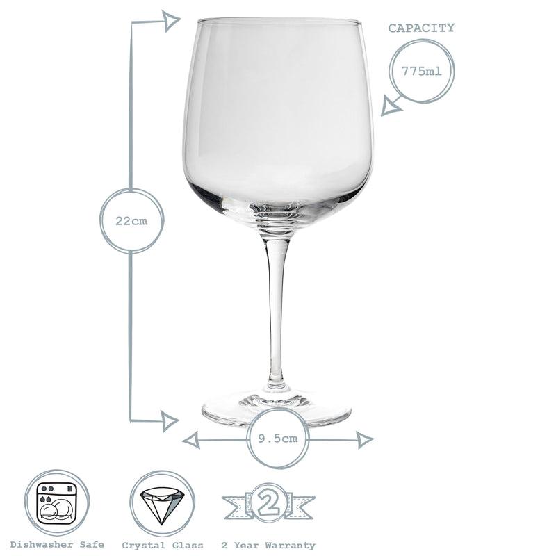 Bormioli Rocco Premium Gin / Tonic Cocktail Drinking Glass - 775ml
