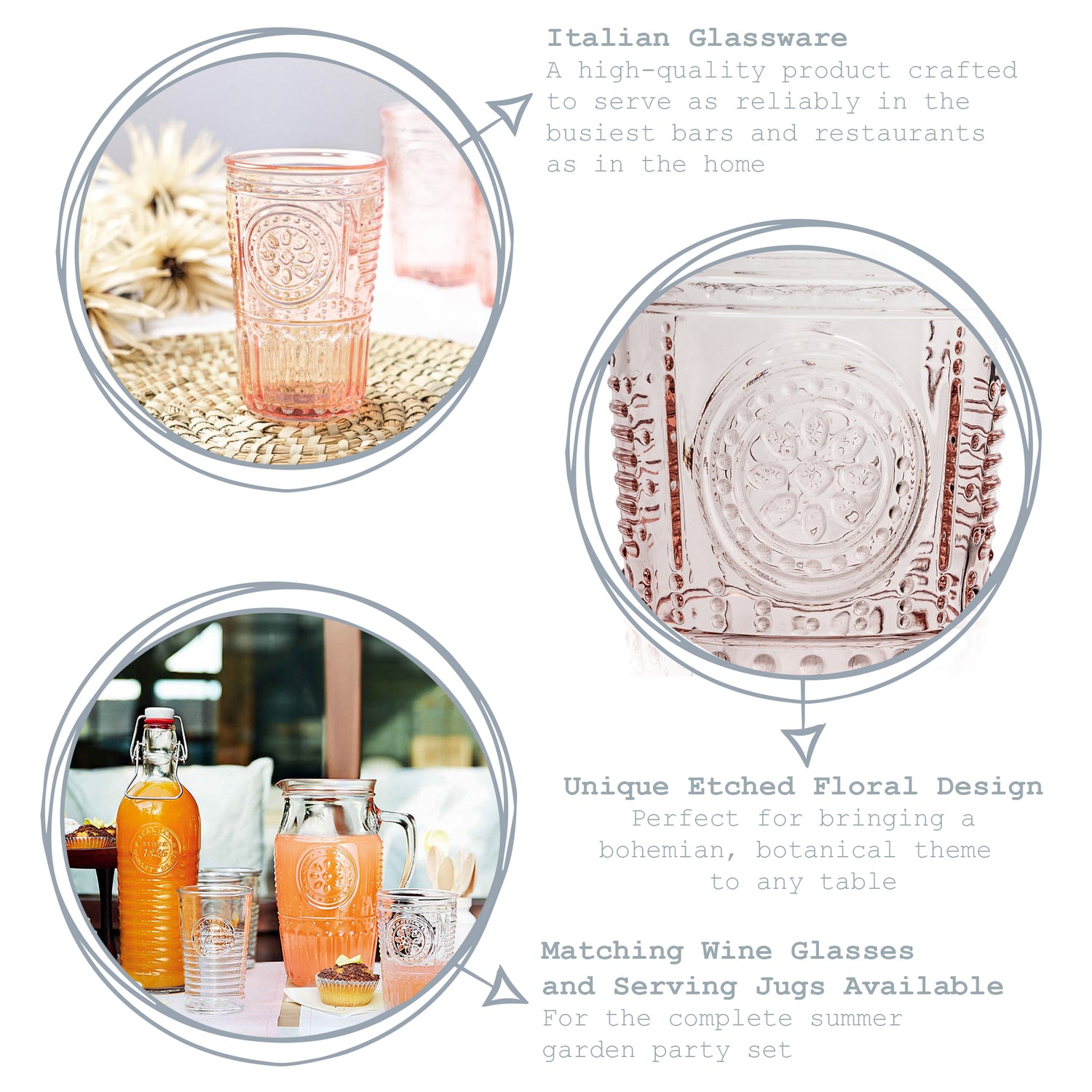 Bormioli Rocco Romantic Highball Glass - 475ml