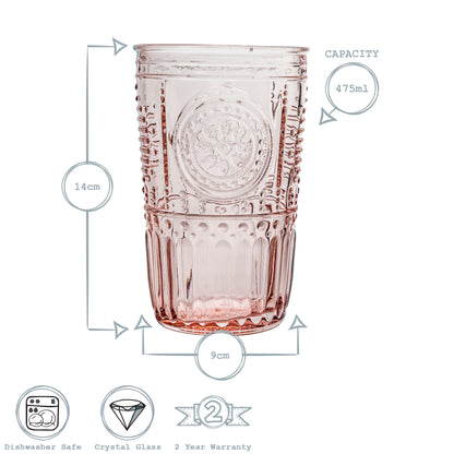 Bormioli Rocco Romantic Highball Glass - 475ml