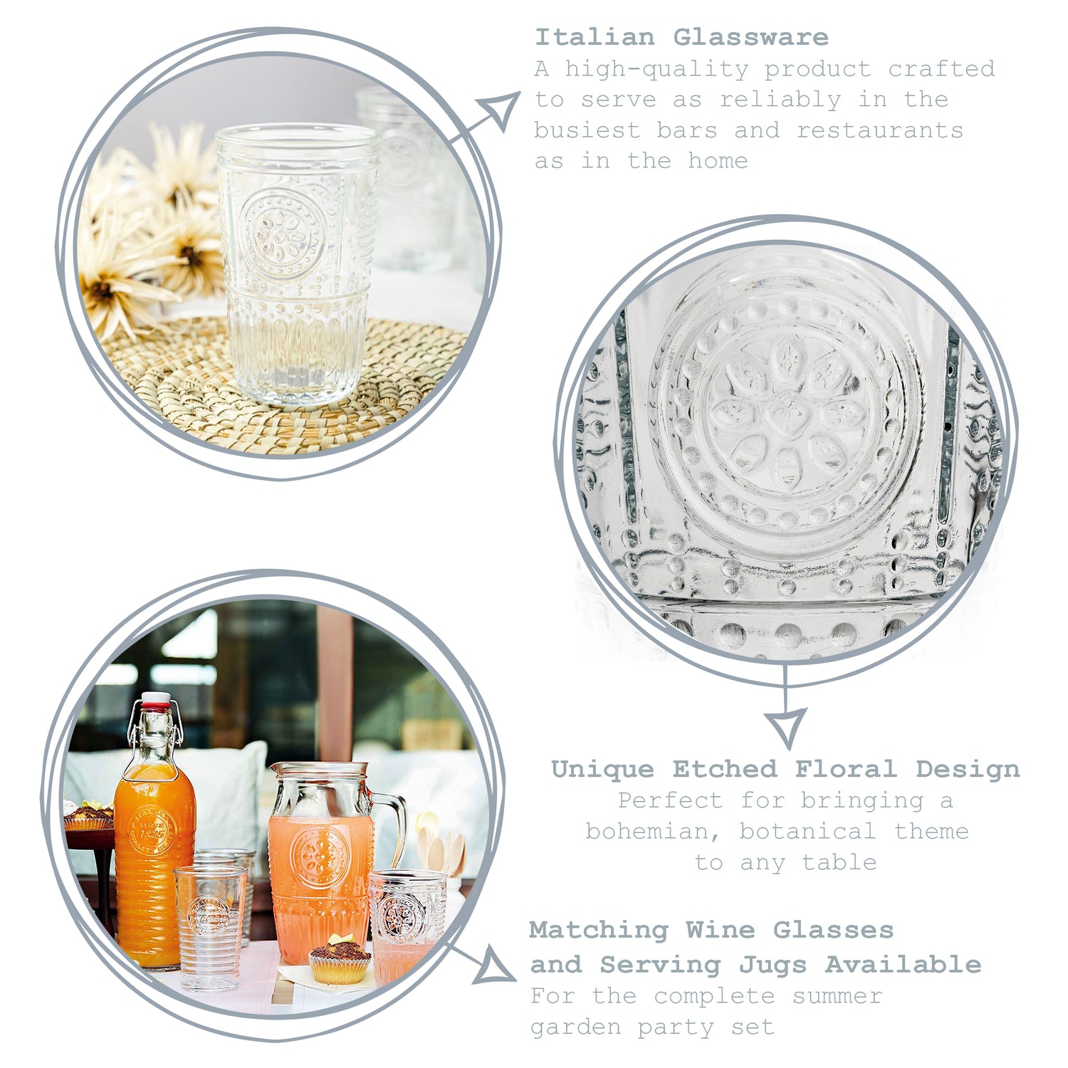 Bormioli Rocco Romantic Highball Glass - 475ml