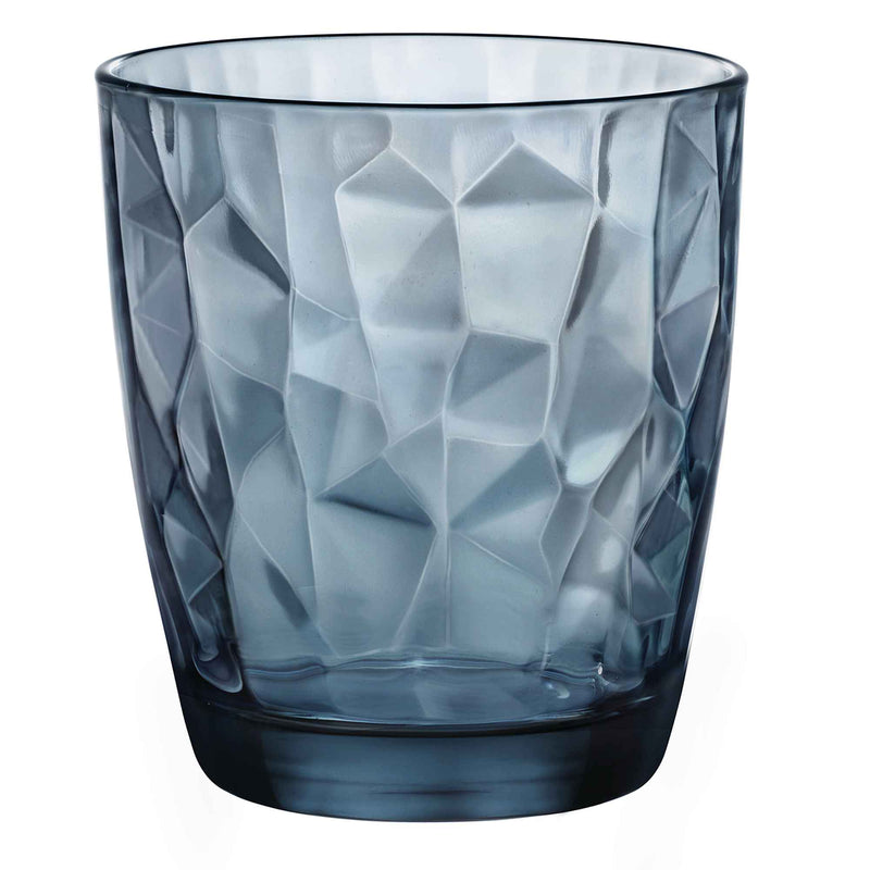 Bormioli Rocco Diamond Whiskey Glass - Blue - 300ml