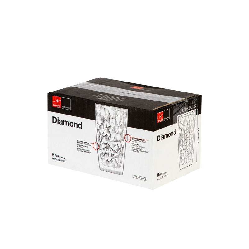 Bormioli Rocco Diamond Highball Glass - 470ml