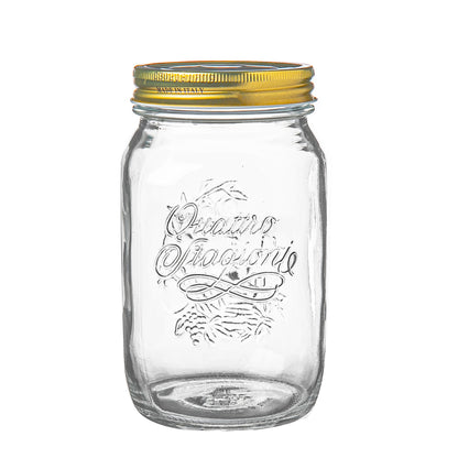 Bormioli Rocco Quattro Stagioni Glass Storage Jar - 1 Litre