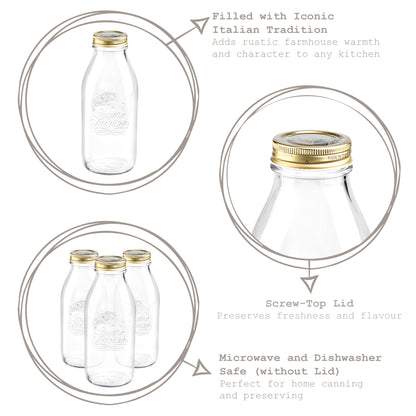 Quattro Stagioni Glass Storage Jar - 1 Litre
