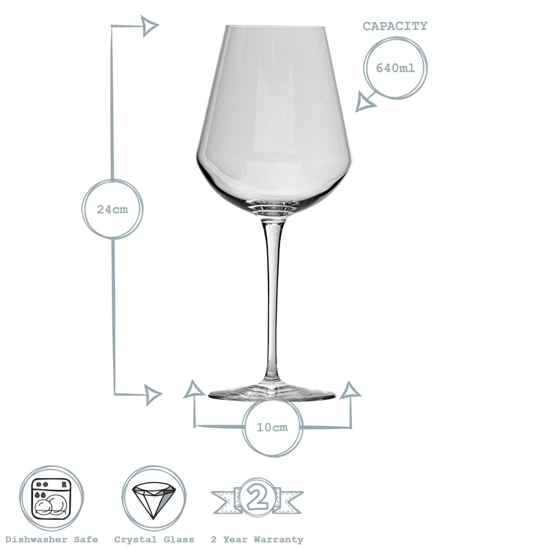 Bormioli Rocco Inalto Uno Extra Large Wine Glass - 640ml