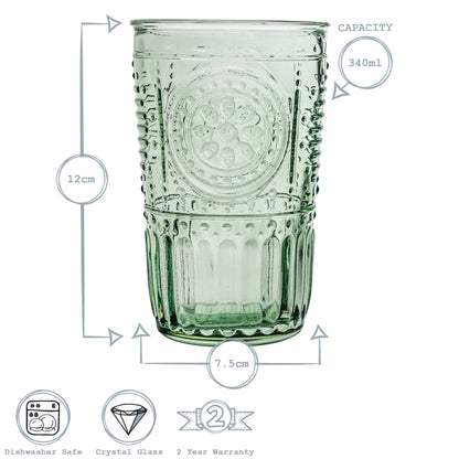 Bormioli Rocco Romantic Highball Glass - 340ml