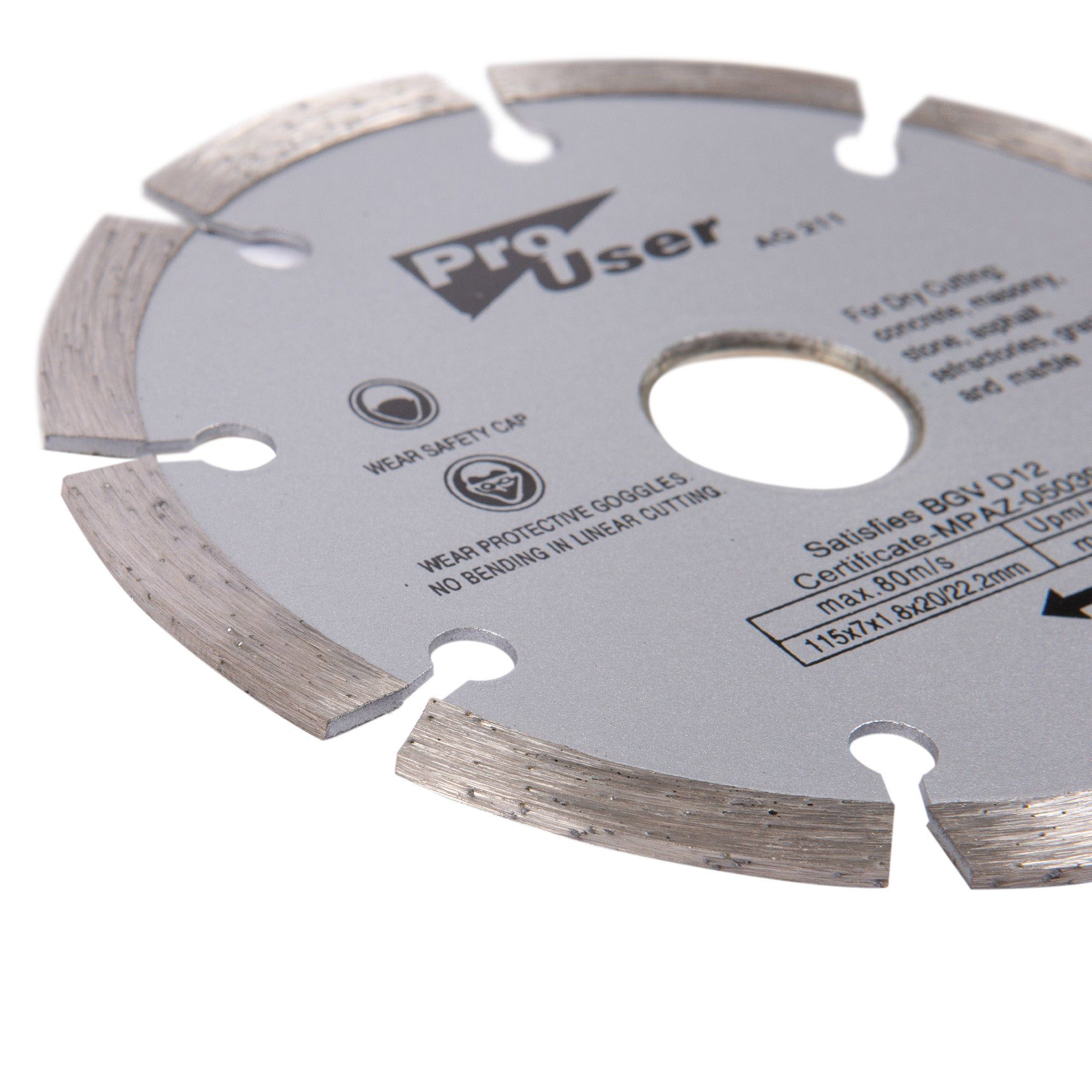 115mm (4.5&quot;) Dry Diamond Cutting Disc