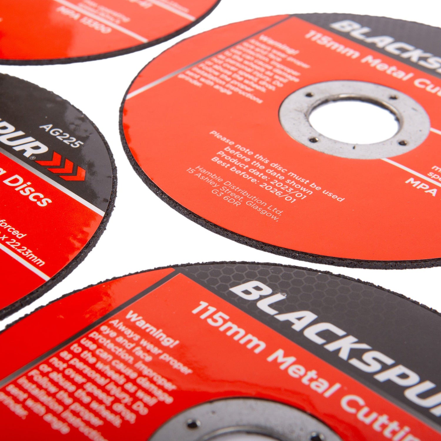 115mm x 1.2mm (4.5&quot;) Metal Cutting Discs - Pack of 5