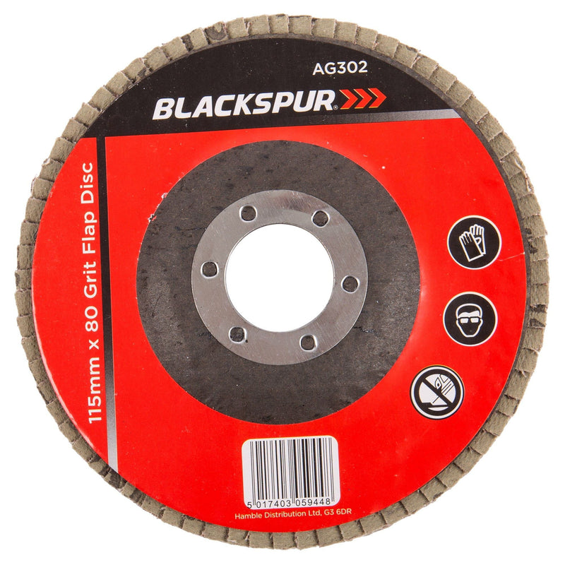 115mm (4.5") 80 Grit Flap Disc - By Blackspur