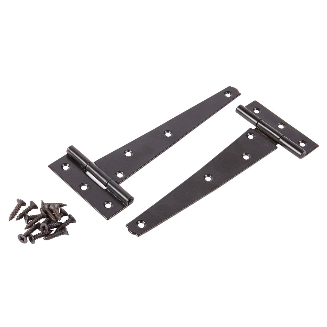 Black 152mm Heavy-Duty T-Hinges - Pack of 2 - By Blackspur