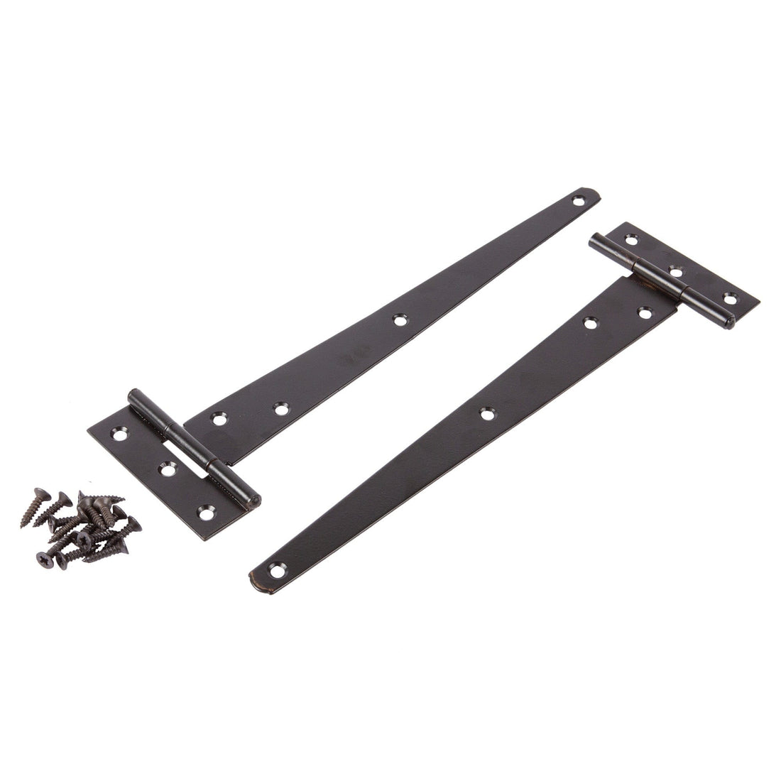 Black 254mm Heavy-Duty T-Hinges - Pack of 2 - By Blackspur