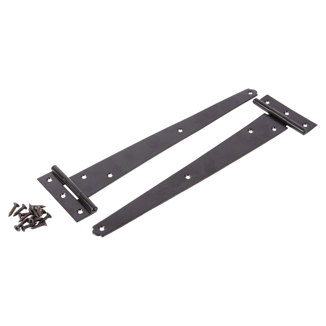 Black 305mm Heavy-Duty T-Hinges - Pack of 2 - By Blackspur