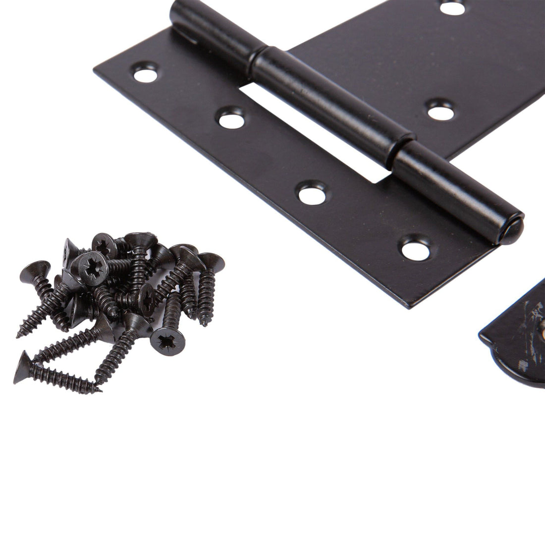 Black 457mm Heavy-Duty T-Hinges - Pack of 2