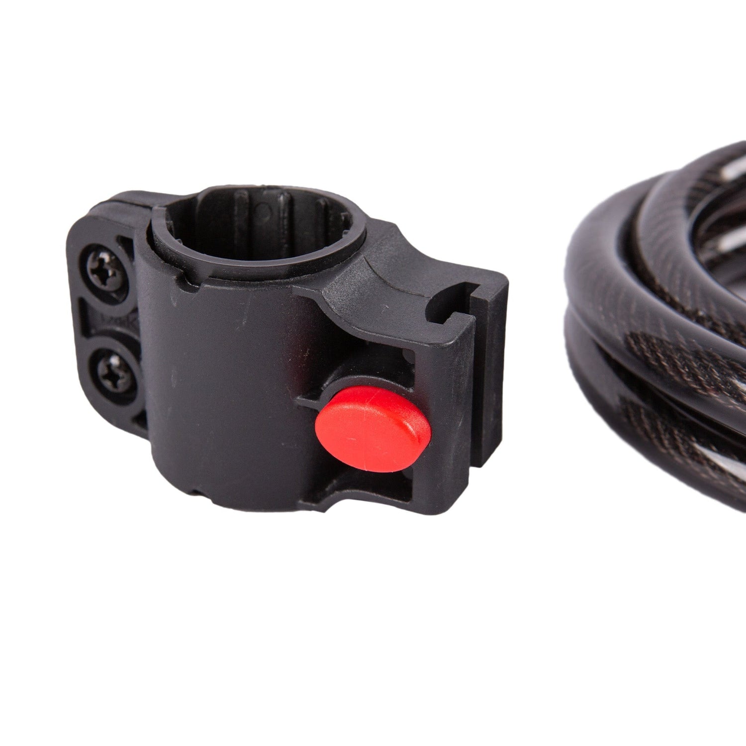 Black 1.2m Combination Cable Lock &amp; Bracket