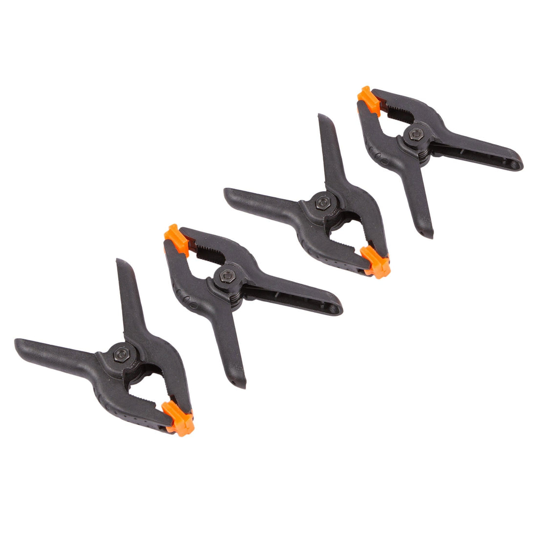 Black 89mm Spring Clamps - Pack of 4 - By Blackspur