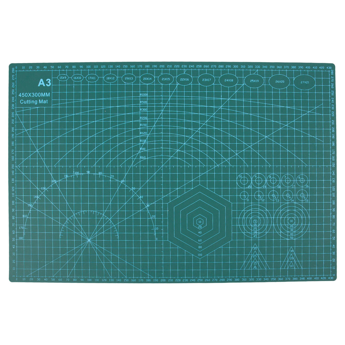 Green A3 (30 x 45cm) Cutting Mat - By Blackspur