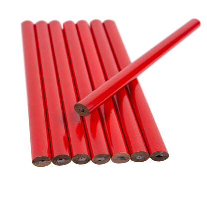 Red Carpenters Pencils - Pack of 8