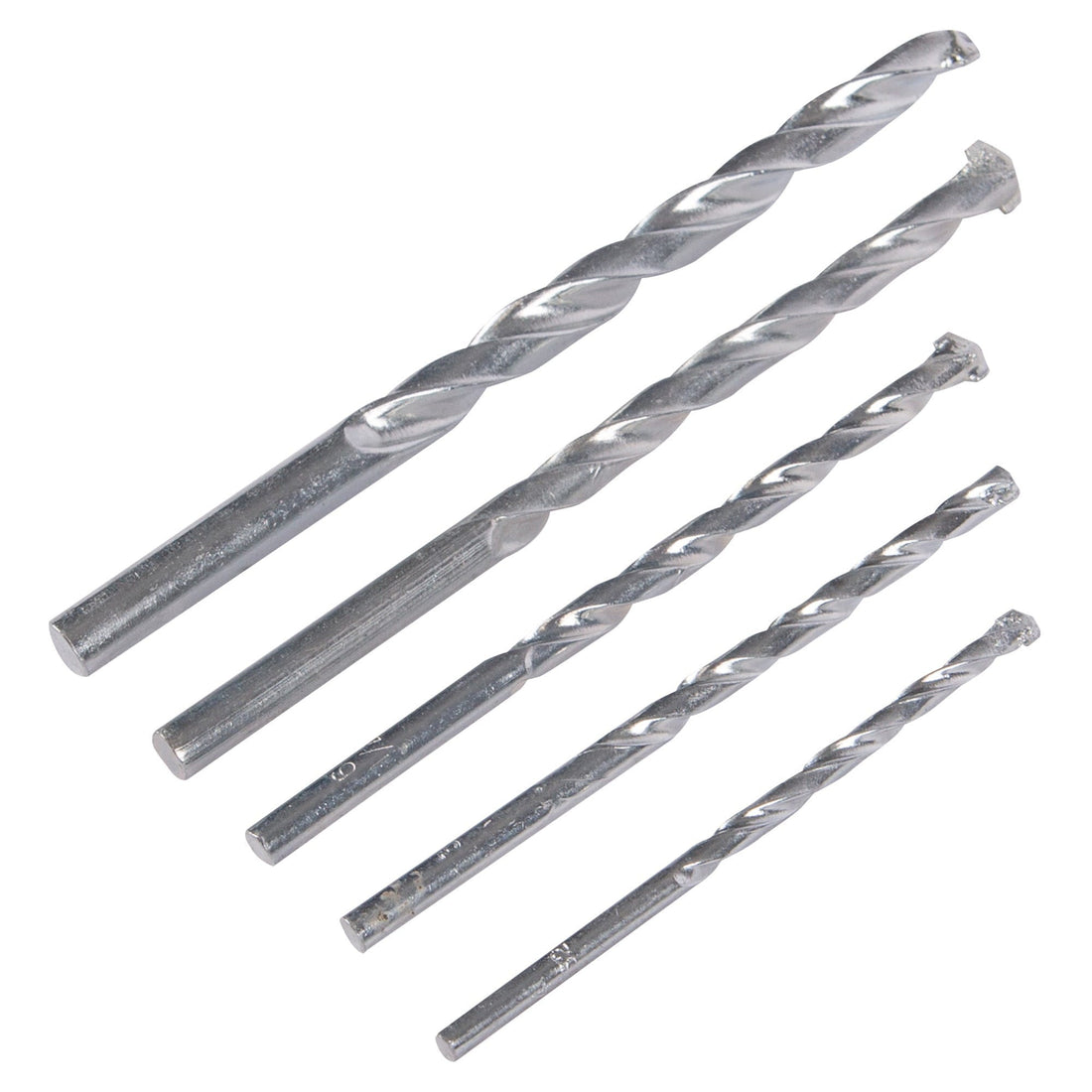 5pc 4-10mm Carbon Steel Masonry Drill Bit Set - By Blackspur