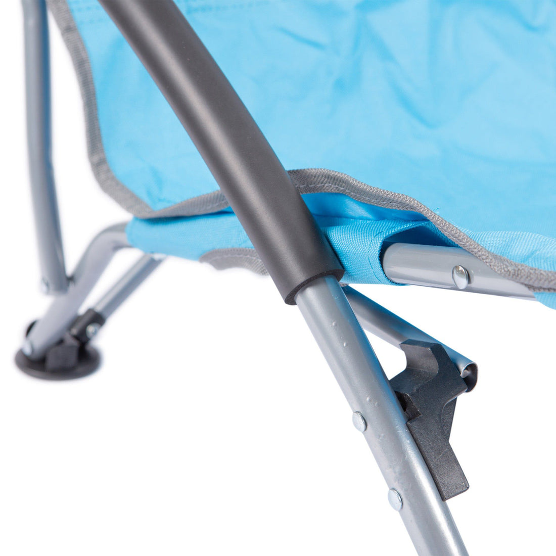 Light Blue Steel Folding Beach Chair