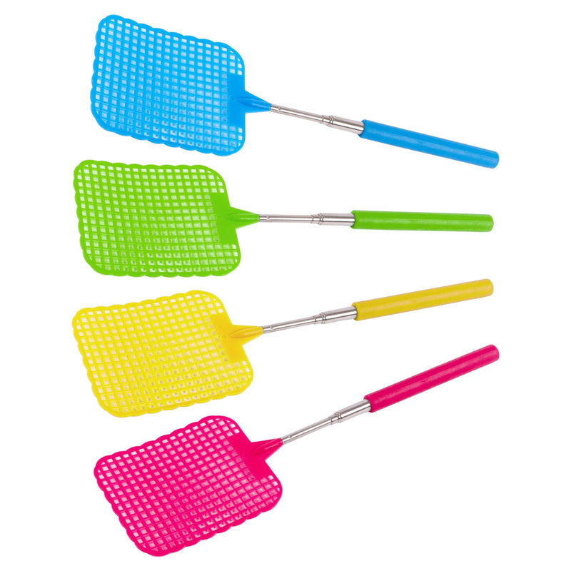 Assorted Stainless Steel Extendable Fly Swatter - By Ashley
