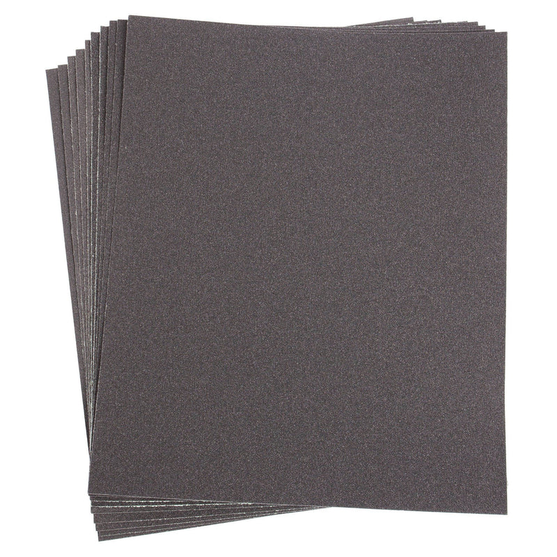 10pc Wet & Dry Sandpaper Set - Assorted Grits - By Blackspur