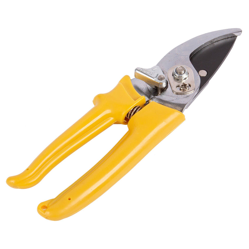 Yellow Carbon Steel Bypass Secateurs - By Green Blade