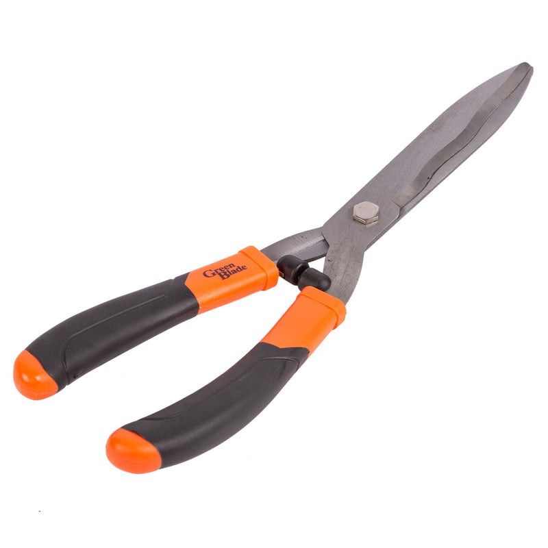 Red 23cm Carbon Steel Hedge Shears - By Green Blade
