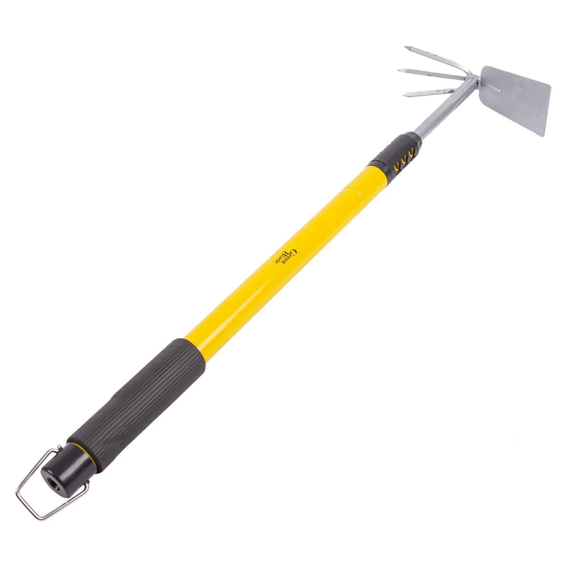 Yellow 66-96cm Carbon Steel Telescopic Garden Weeder - By Green Blade