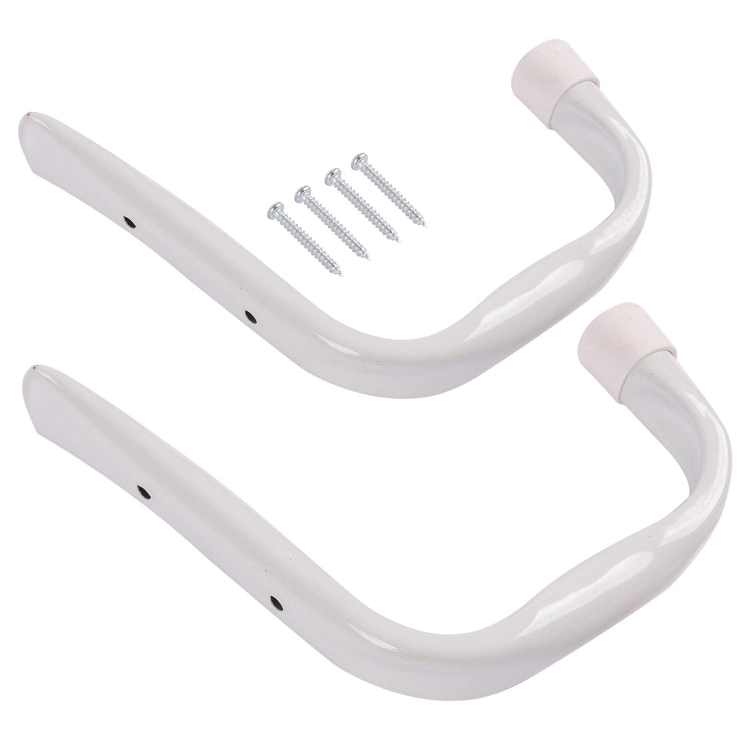 White 140mm x 130mm Metal Jumbo Hooks - Pack of 2 - By Blackspur