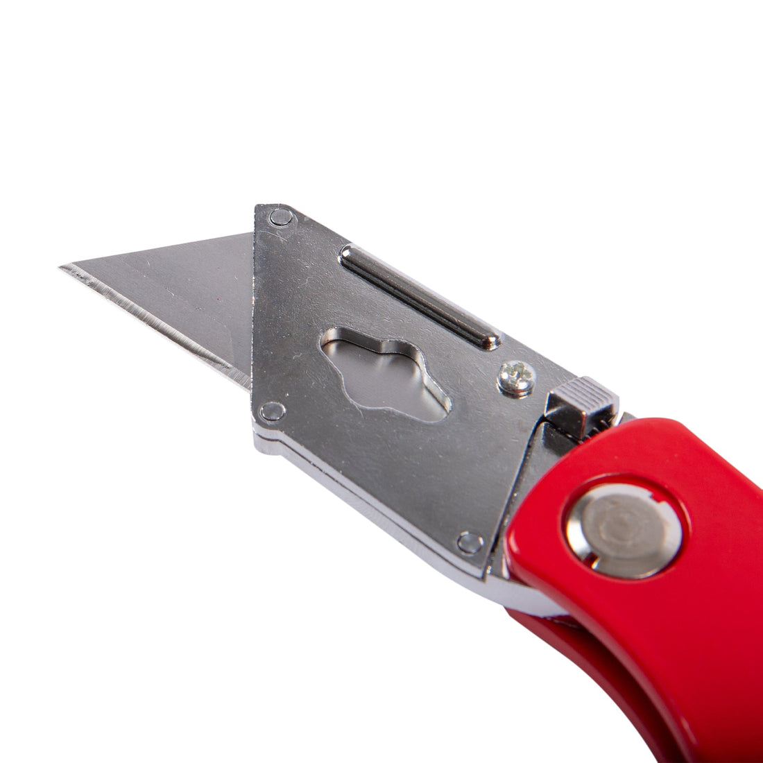 Red Aluminium Folding Lock Back Utility Knife Set