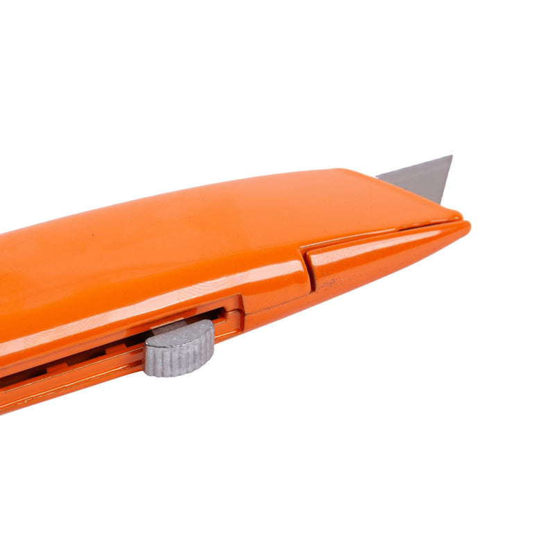 Orange 15cm Aluminium Retractable Utility Knife - By Blackspur