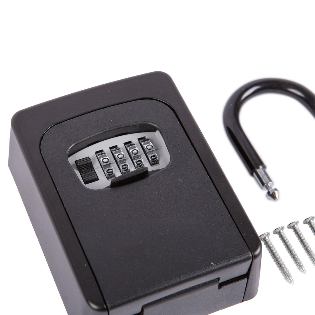 Black Combination Key Safe with Shackle