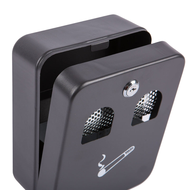 Black Steel Cigarette Bin - By Blackspur