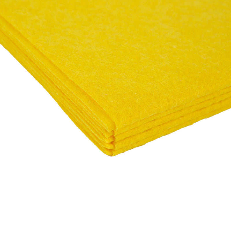 Yellow 35cm x 38cm All-Purpose Cleaning Cloths - Pack of 5 - By Ashley
