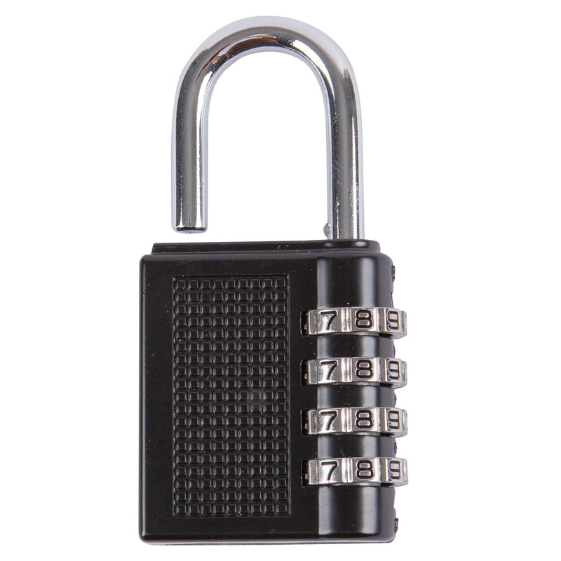 Black 4-Digit Zinc Alloy Combination Padlock - By Blackspur