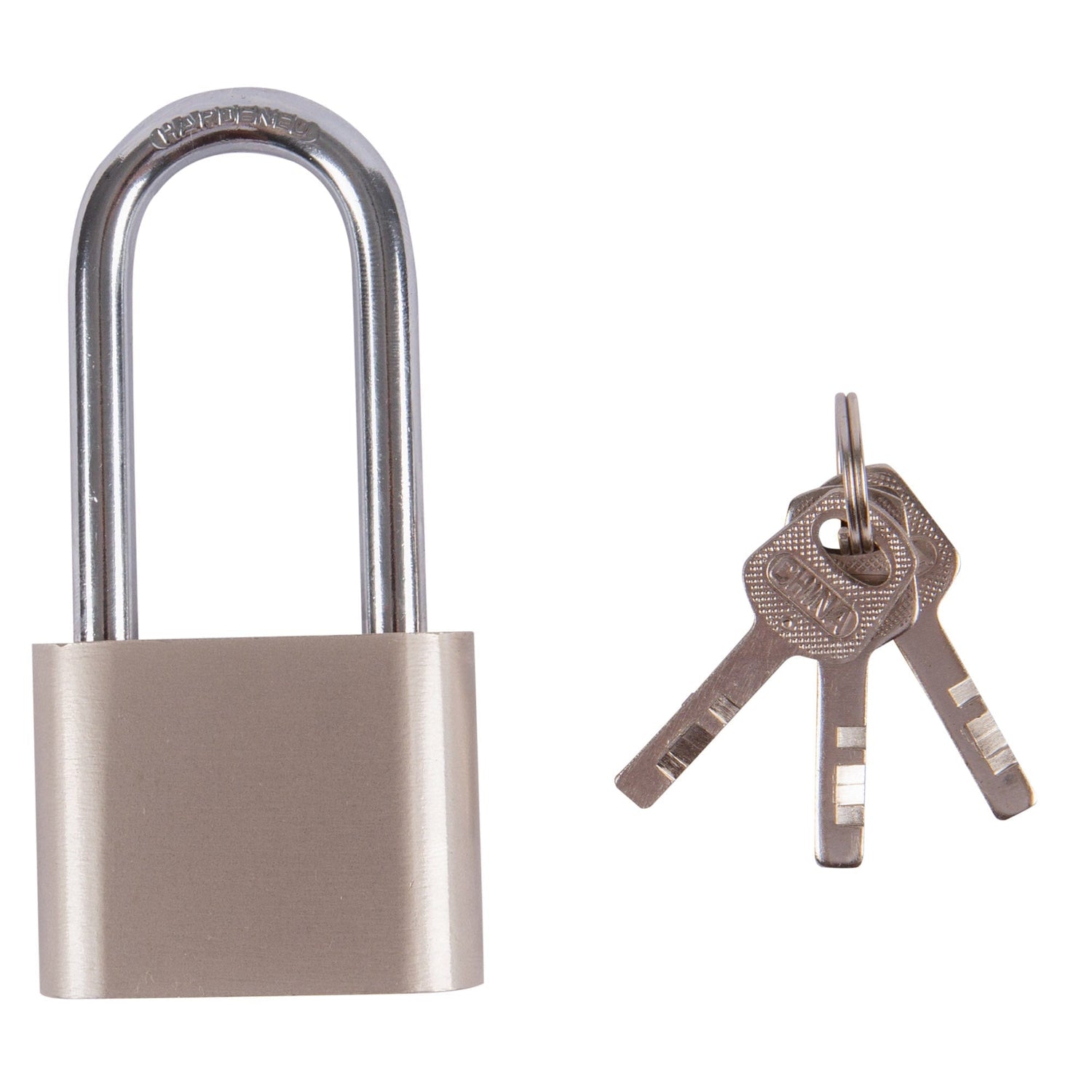 Nickel 5cm Iron Long Shackle Padlock - By Blackspur