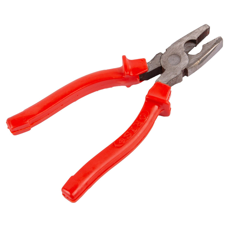 Red 15cm Cast Iron Combination Pliers - By Blackspur