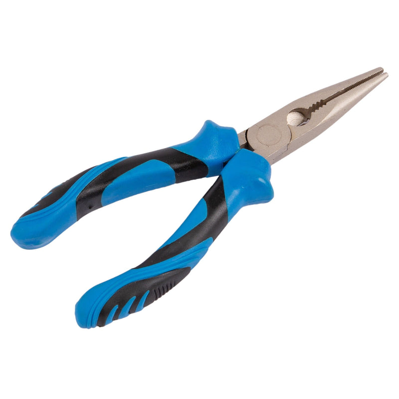 Blue 15cm Forged Steel Long Nose Pliers - By Pro User