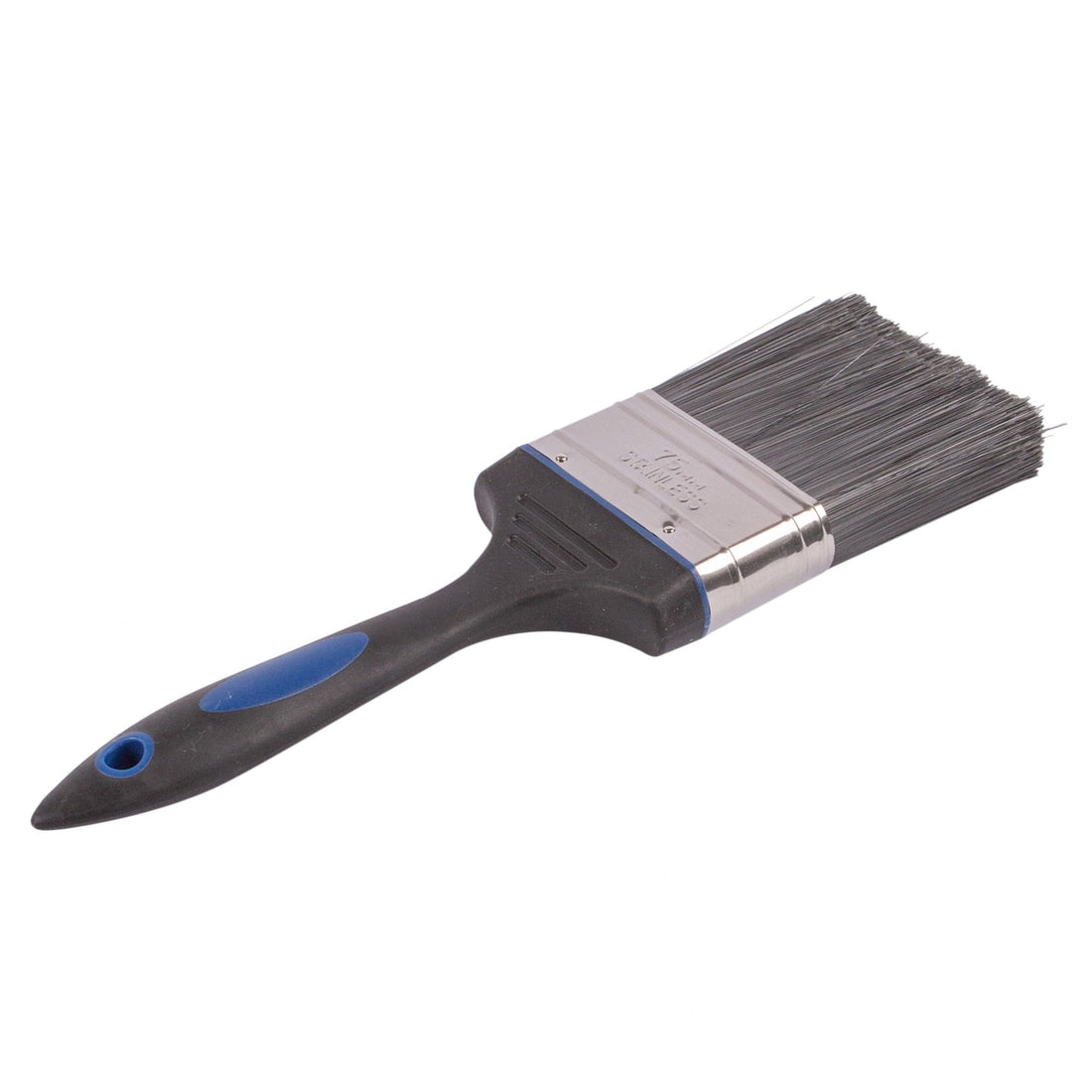 Black 7.5cm Plastic No Bristle Loss DIY Paint Brush - By Pro User