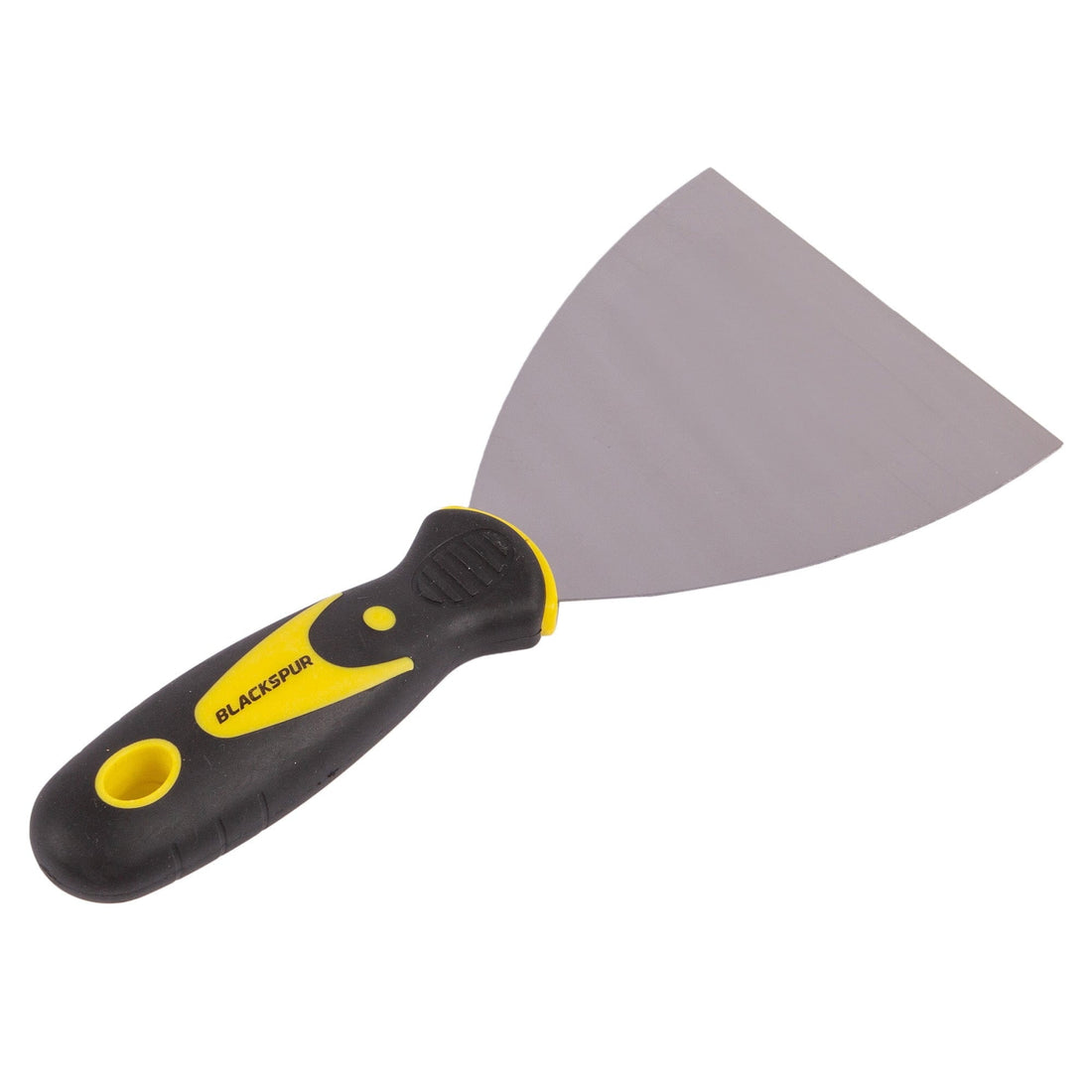 Yellow 4" Carbon Steel Scraper with Non-Slip Grip