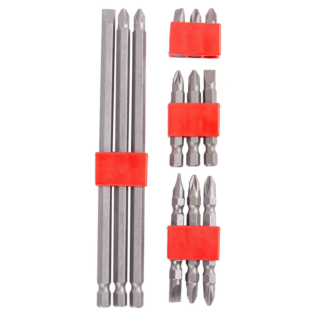 12pc Carbon Steel Screwdriver Bit Set