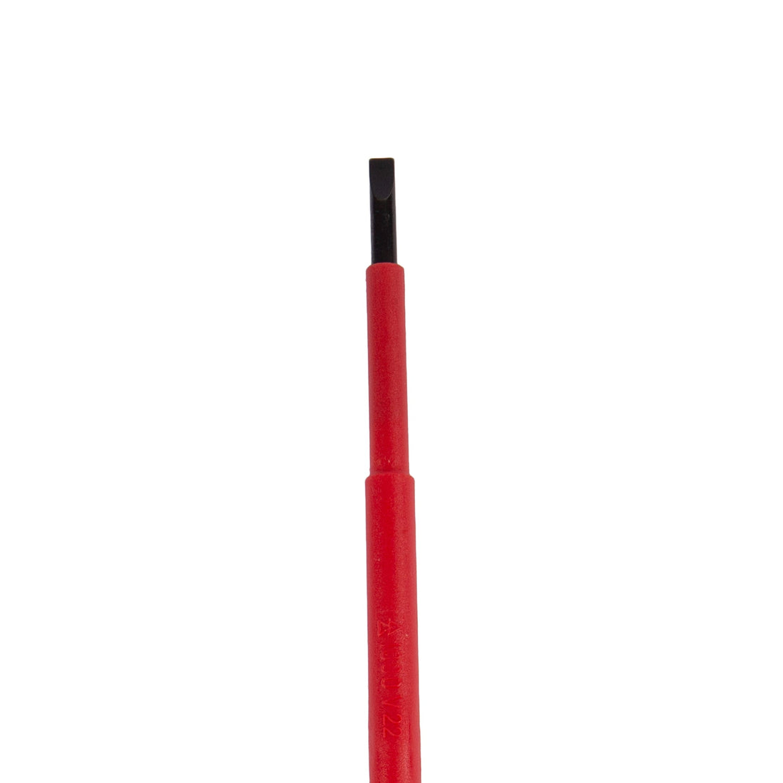 Red Insulated 10cm x 4mm Chrome Vanadium Flathead Screwdriver