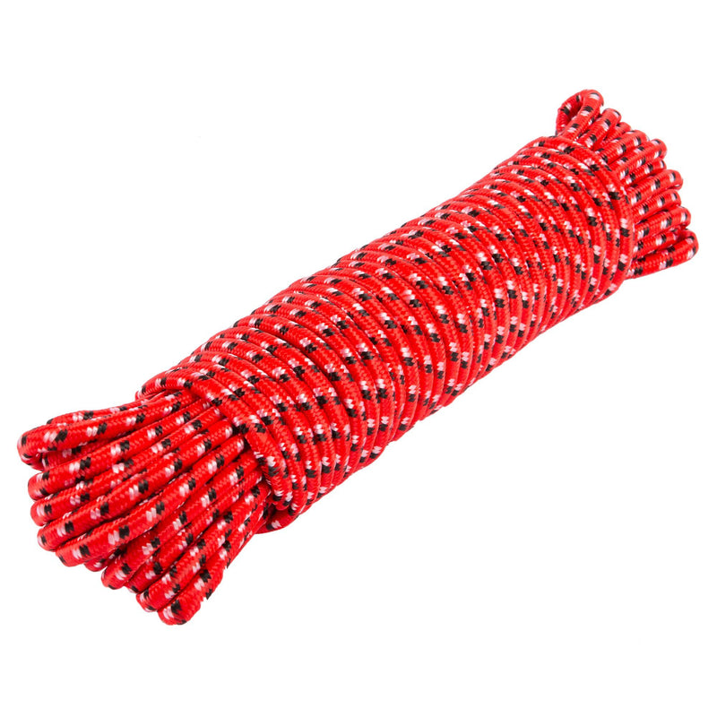 Red 30m Polypropylene Braided Rope - By Blackspur