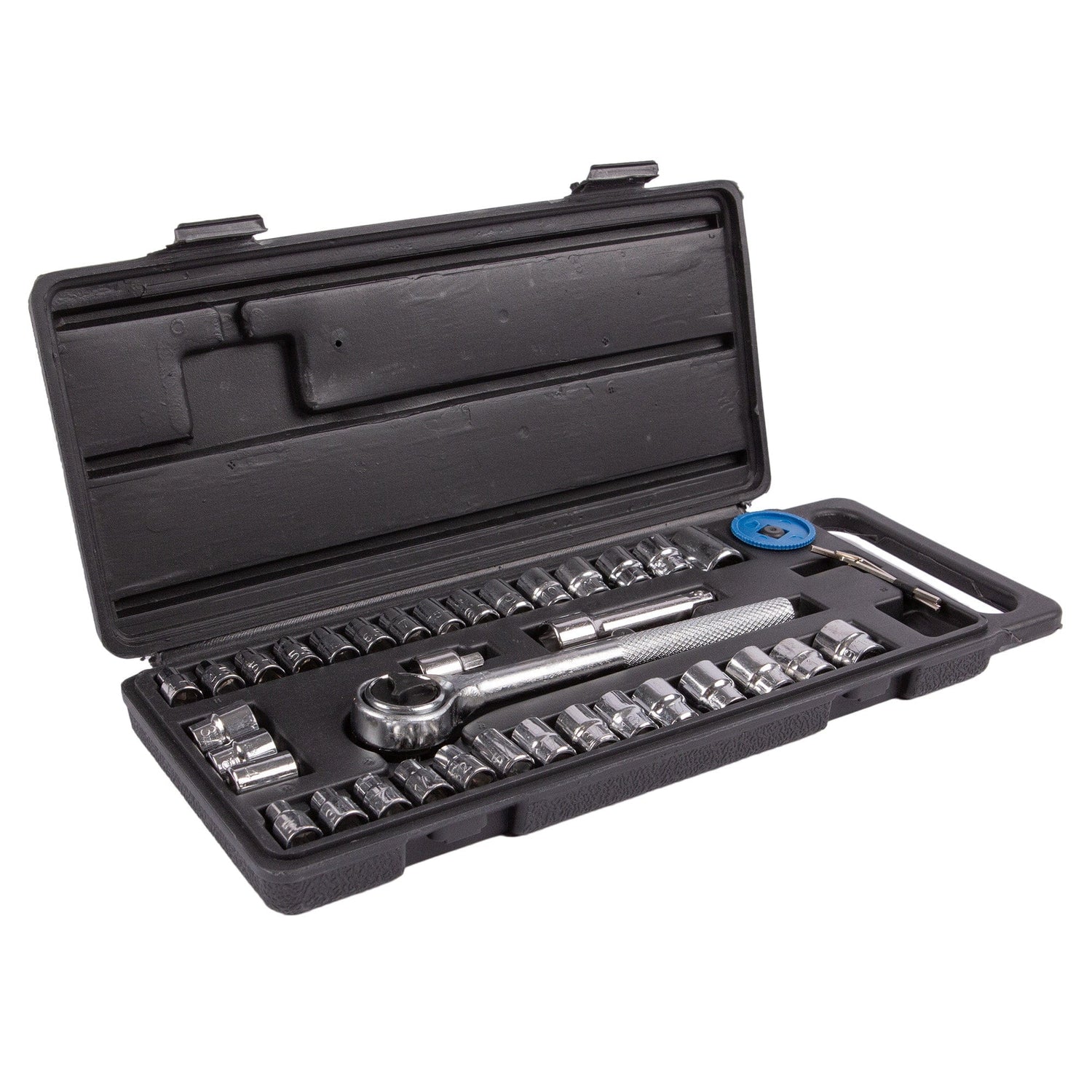 40pc Carbon Steel Socket Wrench Set - By Blackspur