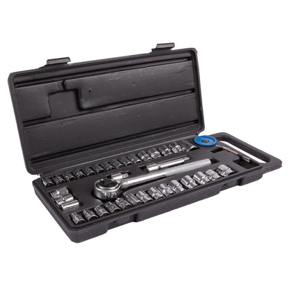 40pc Carbon Steel Socket Wrench Set - By Blackspur