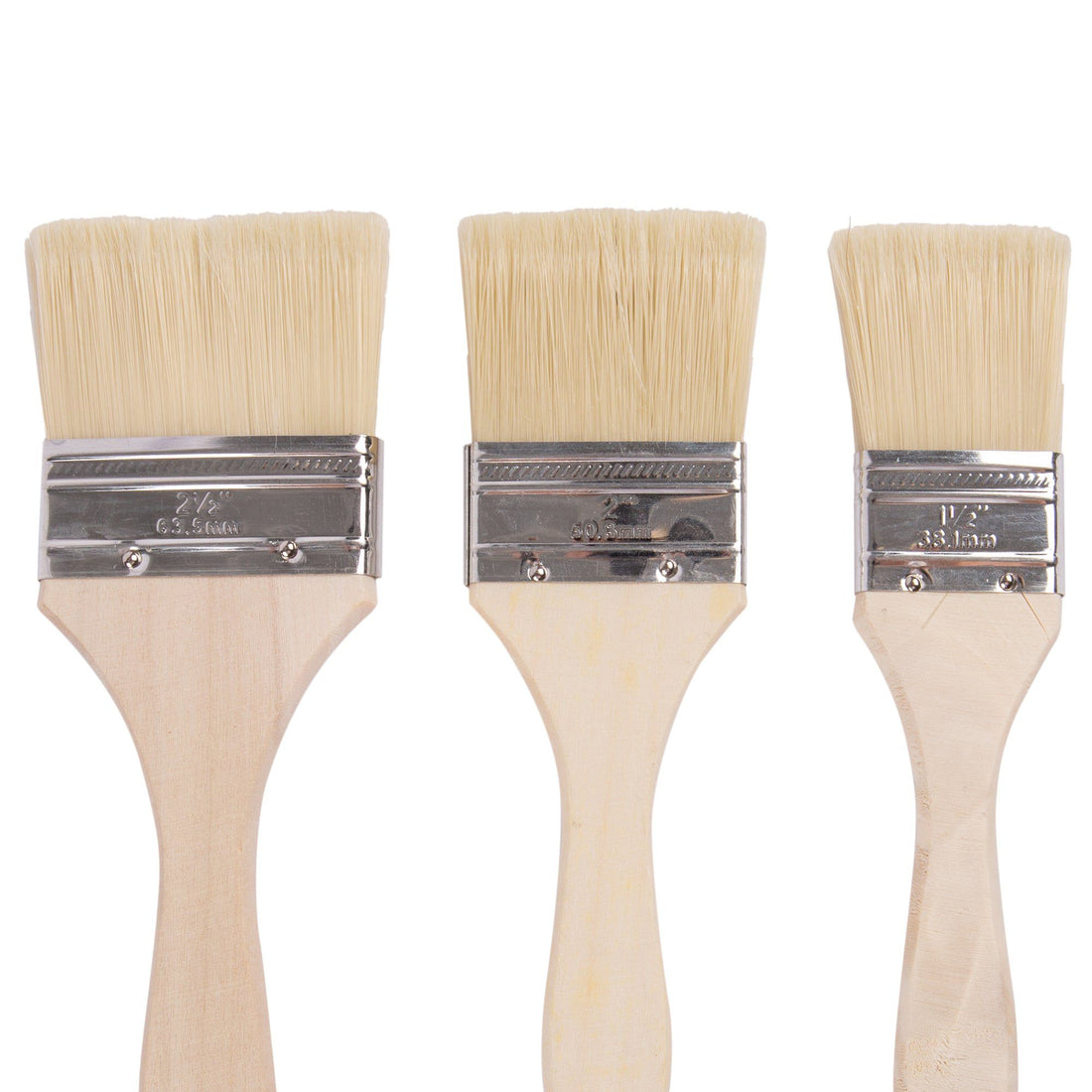 3pc Wooden DIY Paint Brush Set