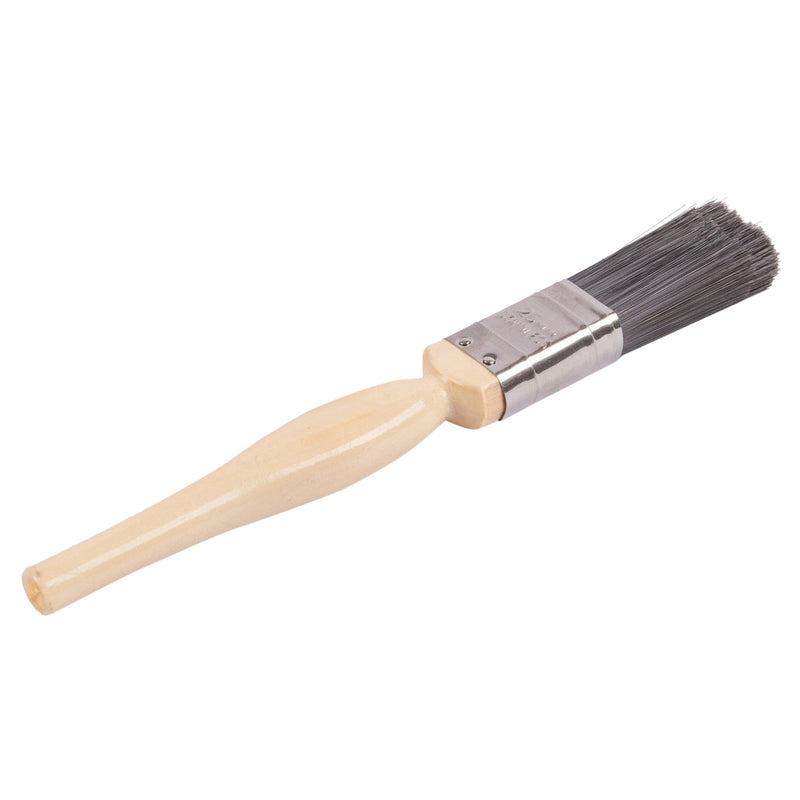 2.5cm Professional Quality Wooden DIY Paint Brush - By Blackspur